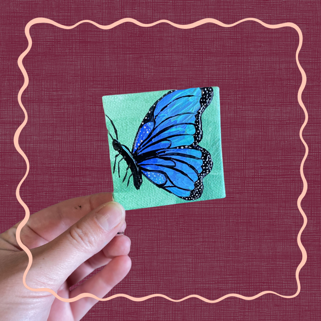 Blue Butterfly Miniature