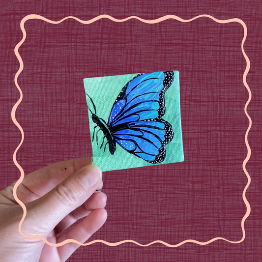 Blue Butterfly Miniature