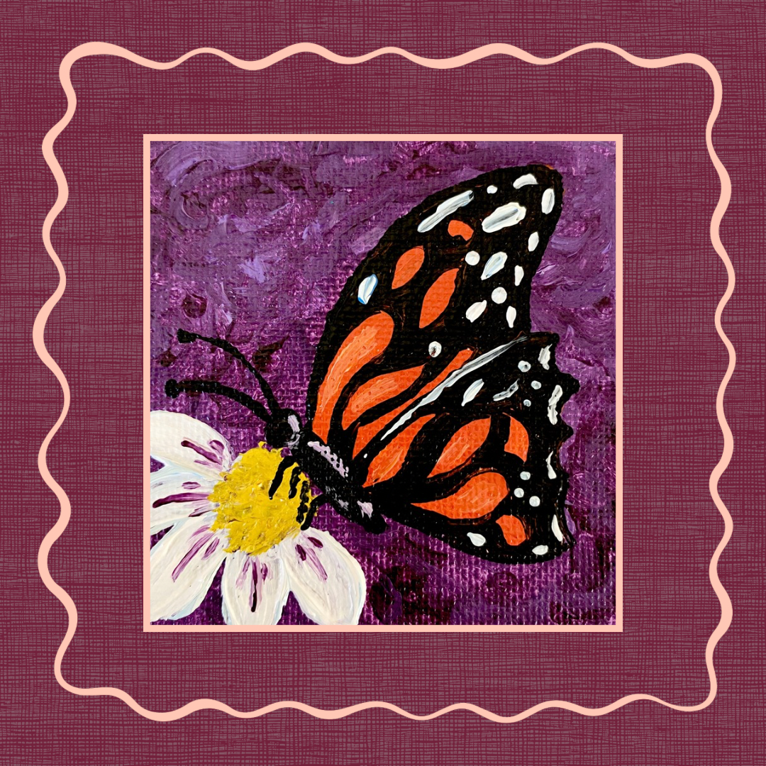 Purple Monarch - Sticker