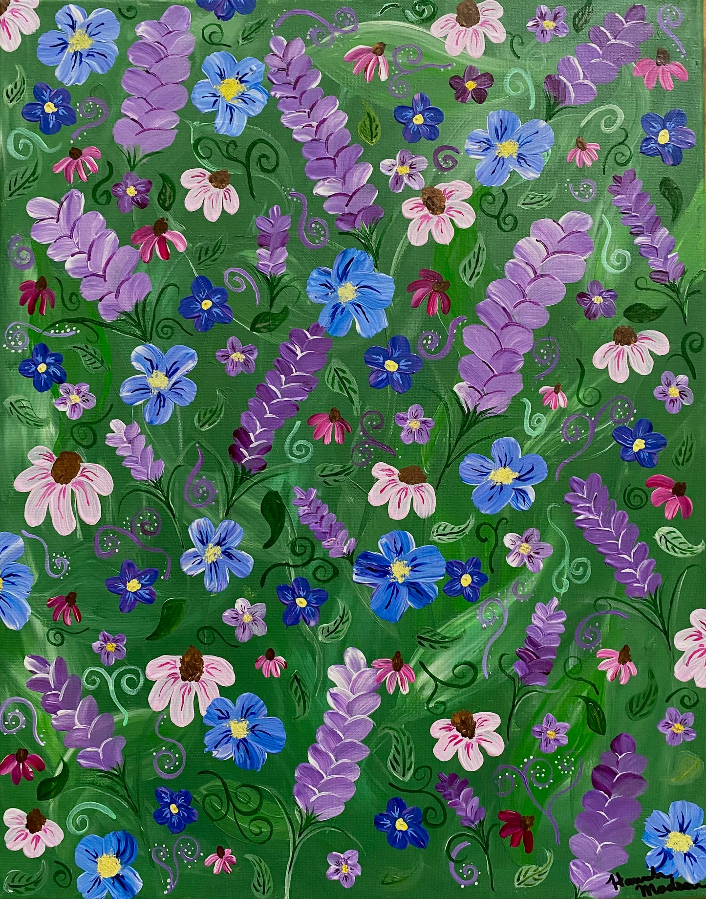 Abstract Florals - 16x20