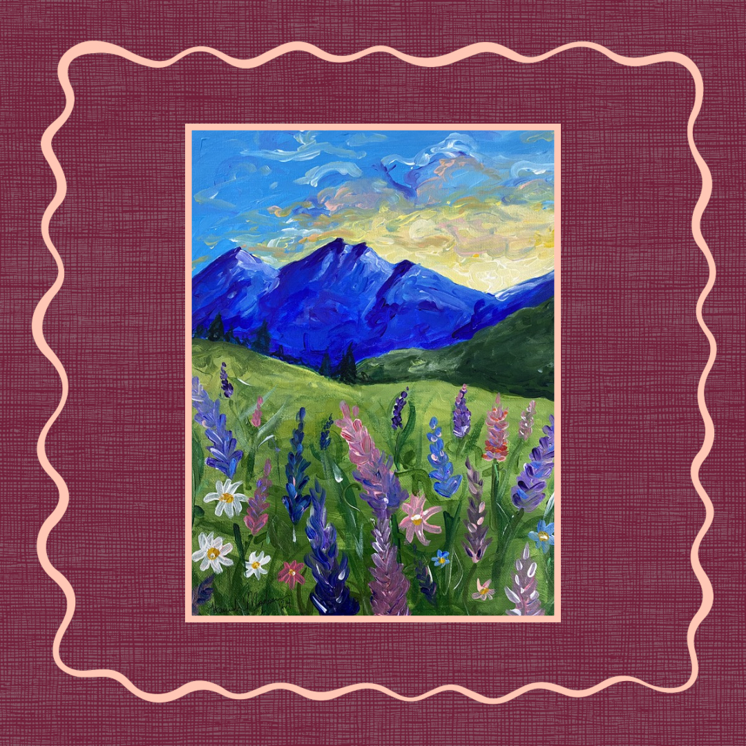 A Lupine Sunrise - Sticker