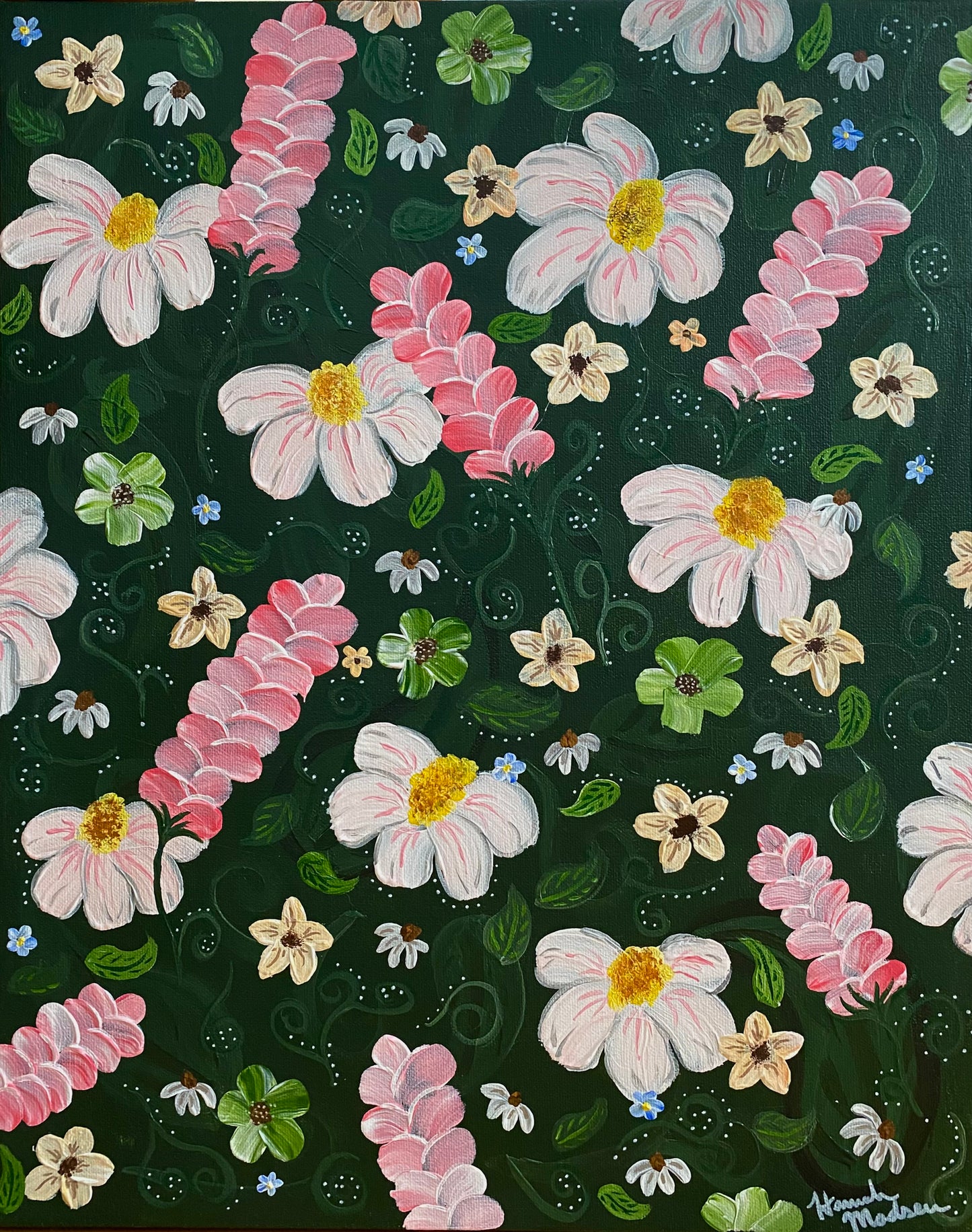 Abstract Florals - 16x20