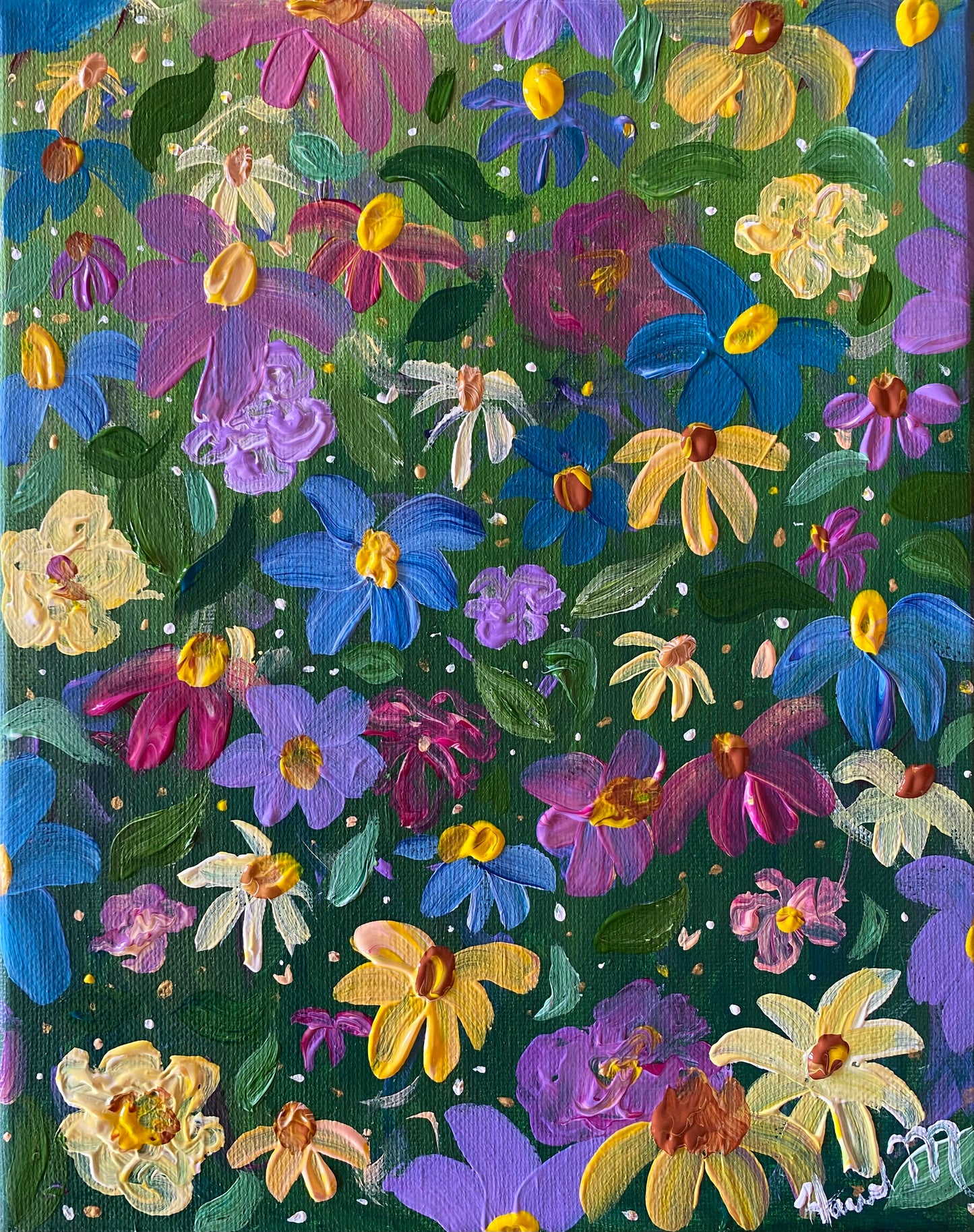 Abstract Spring Florals - 8x10