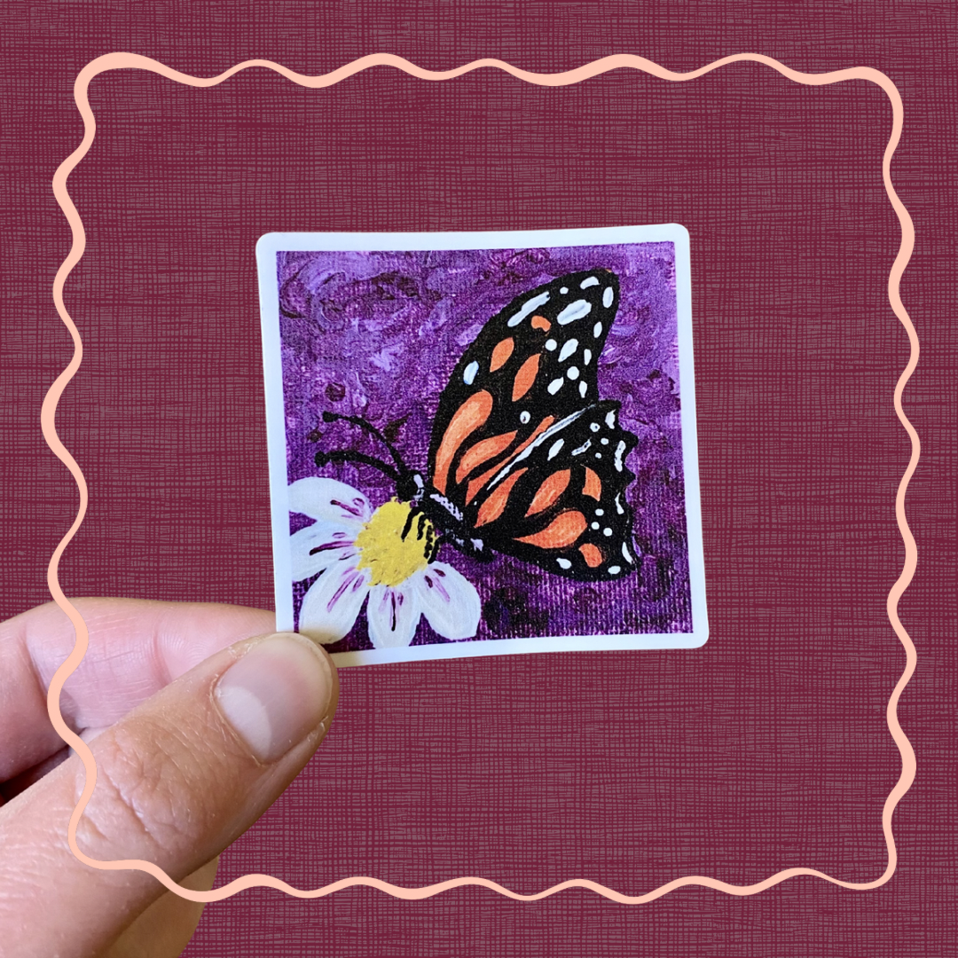 Purple Monarch - Sticker