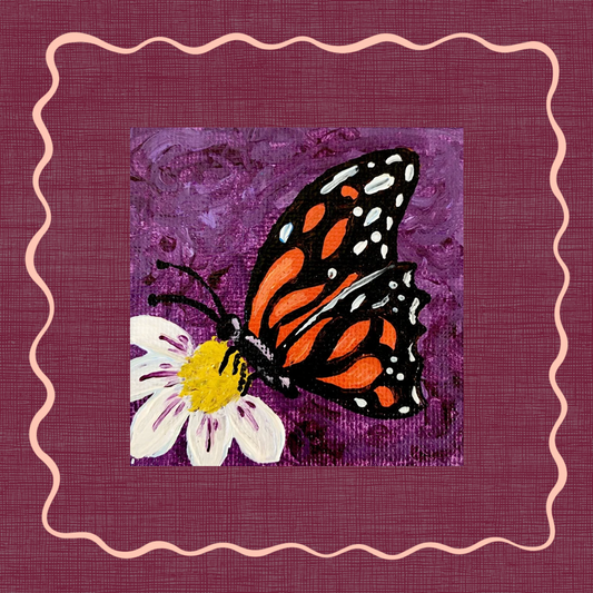Monarch on Purple Miniature