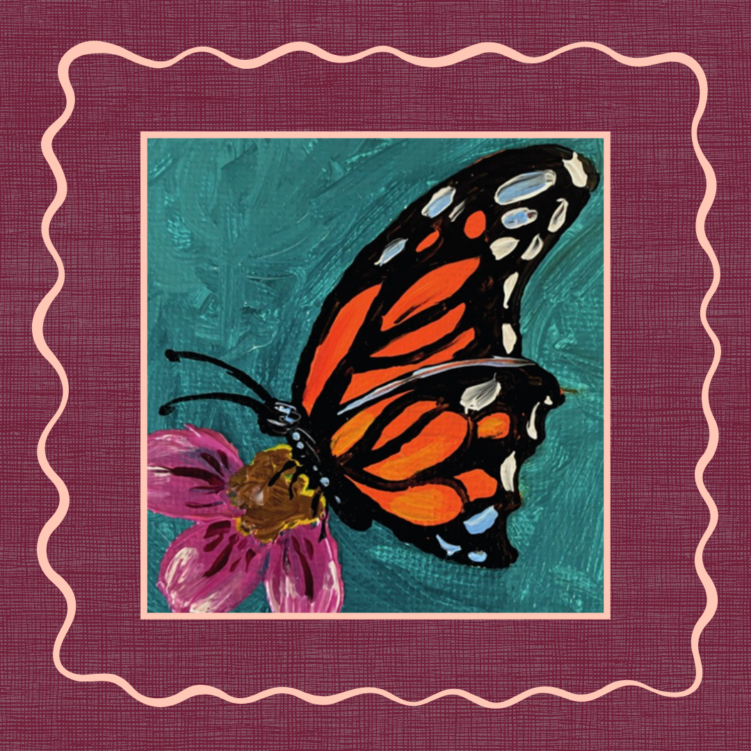 Teal Monarch - Sticker