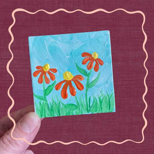Orange Flowers Miniature