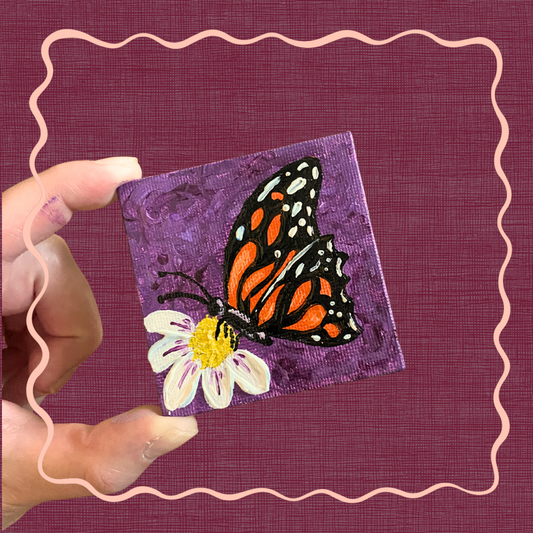 Monarch on Purple Miniature