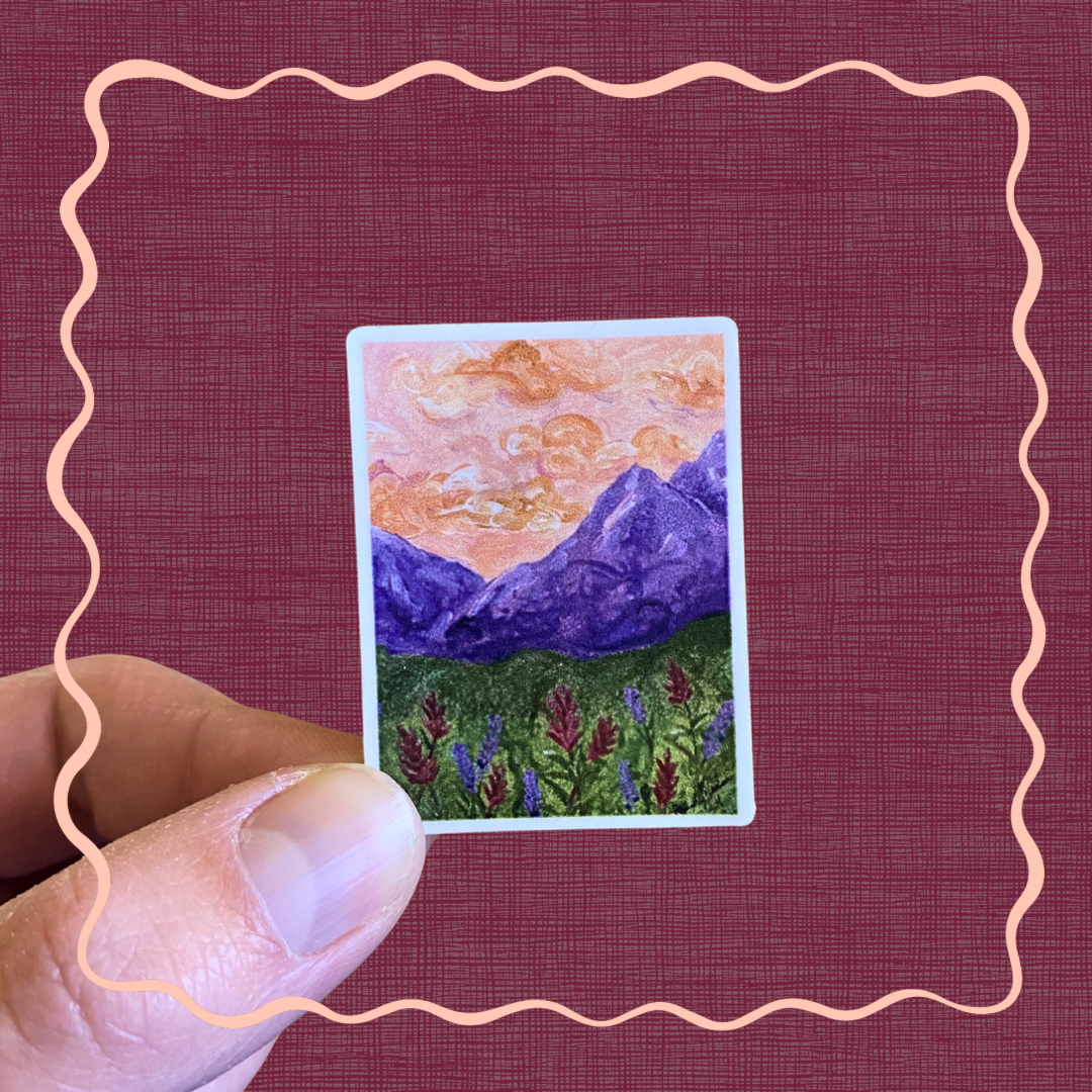 Peach Sunset - Sticker