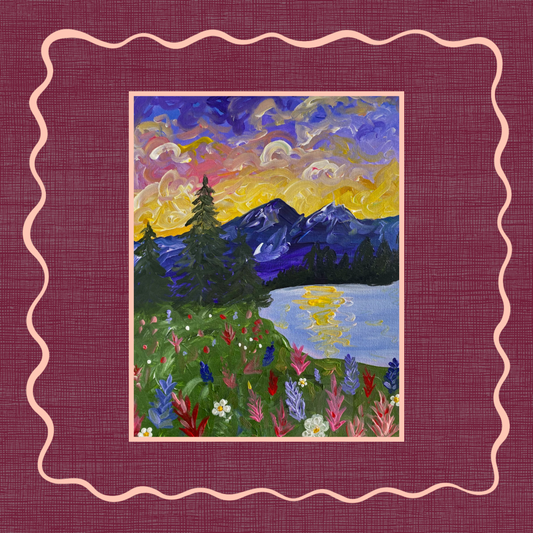 An Evening by the Lake -Sticker