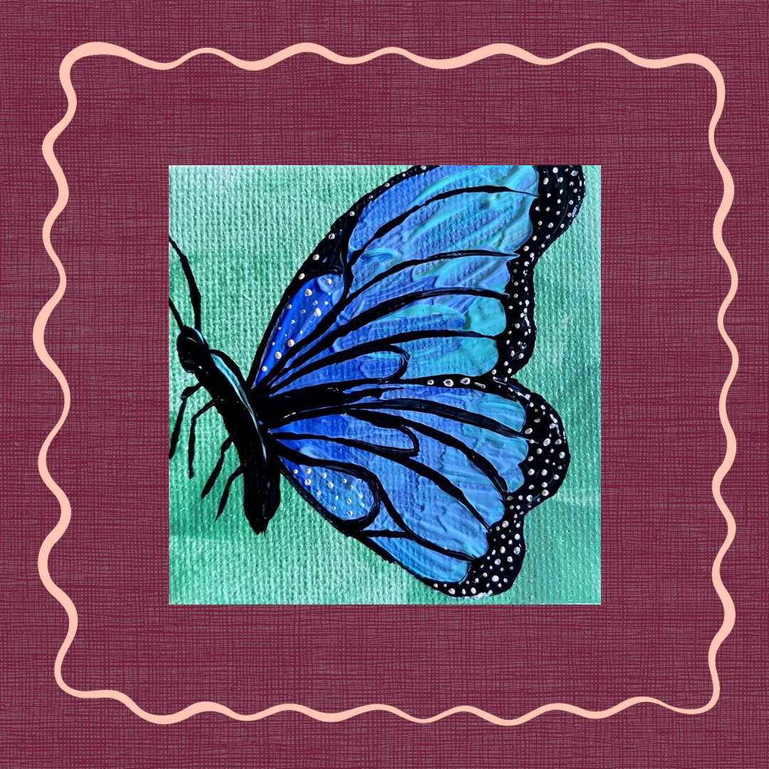Blue Butterfly Miniature