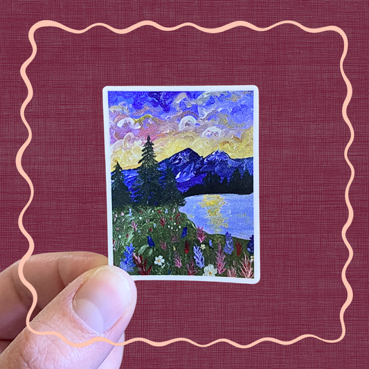 An Evening by the Lake -Sticker